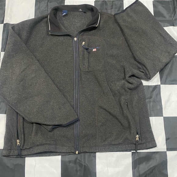 Men's Vjntage Polo Sport by Ralph Lauren Grey Fleece Jacket - Picture 2 of 7